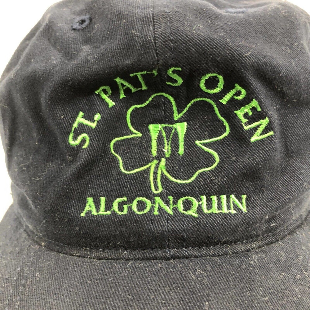 St Pats Open Algonquin Hat Cap Adjustable Strap One Size Fits Most Navy Blue OSF - Picture 4 of 10